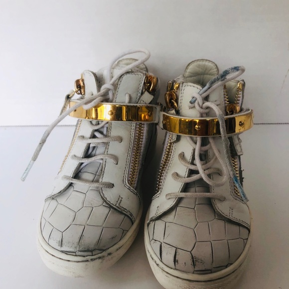 GIUSEPPE ZANOTTI
White High Tops With Metal Detail - Picture 3 of 7